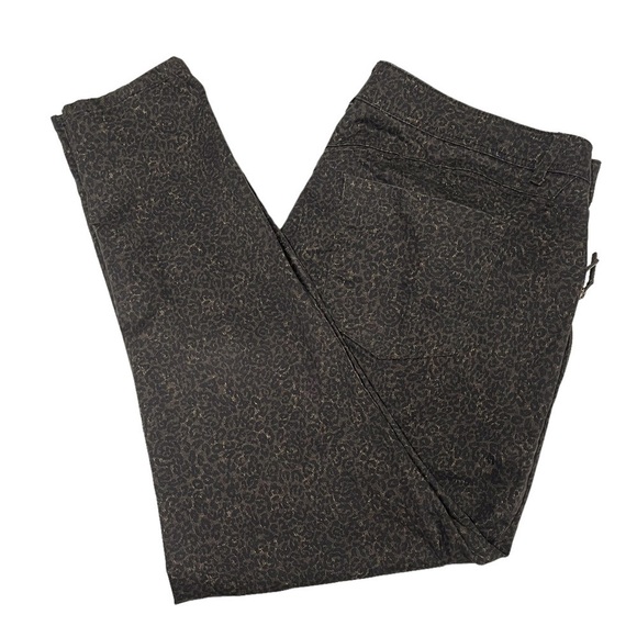 Democracy Black Brown Leopard Print Skinny Jeans Size 22W - Picture 7 of 7